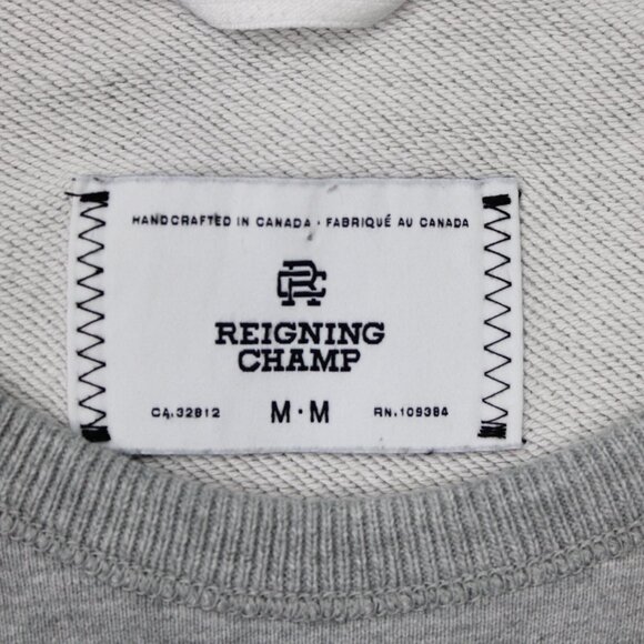 Reigning Champ Vancouver Sweatshirt Mens Medium Gray Crewneck Cotton Pullover - Picture 8 of 13